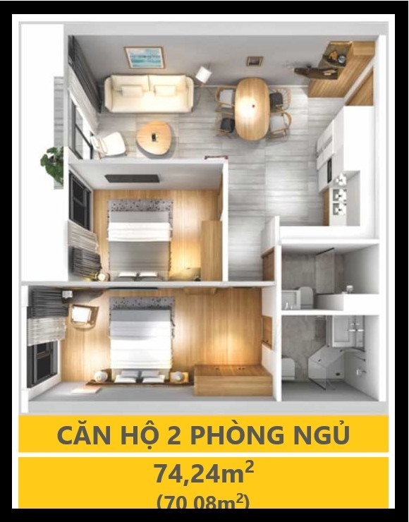 Thiet Ke Lavida 2 Phong Ngu THIẾT KẾ LAVIDA 2 PHÒNG NGỦ