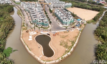 Hình ảnh thực tế tiến độ xây dựng Gladia Khang Điền