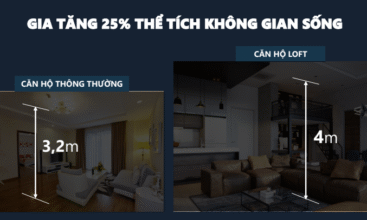 Chiều cao trần vượt trội