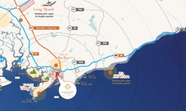 Bản đồ vị trí dự án Gold Coast Vũng Tàu