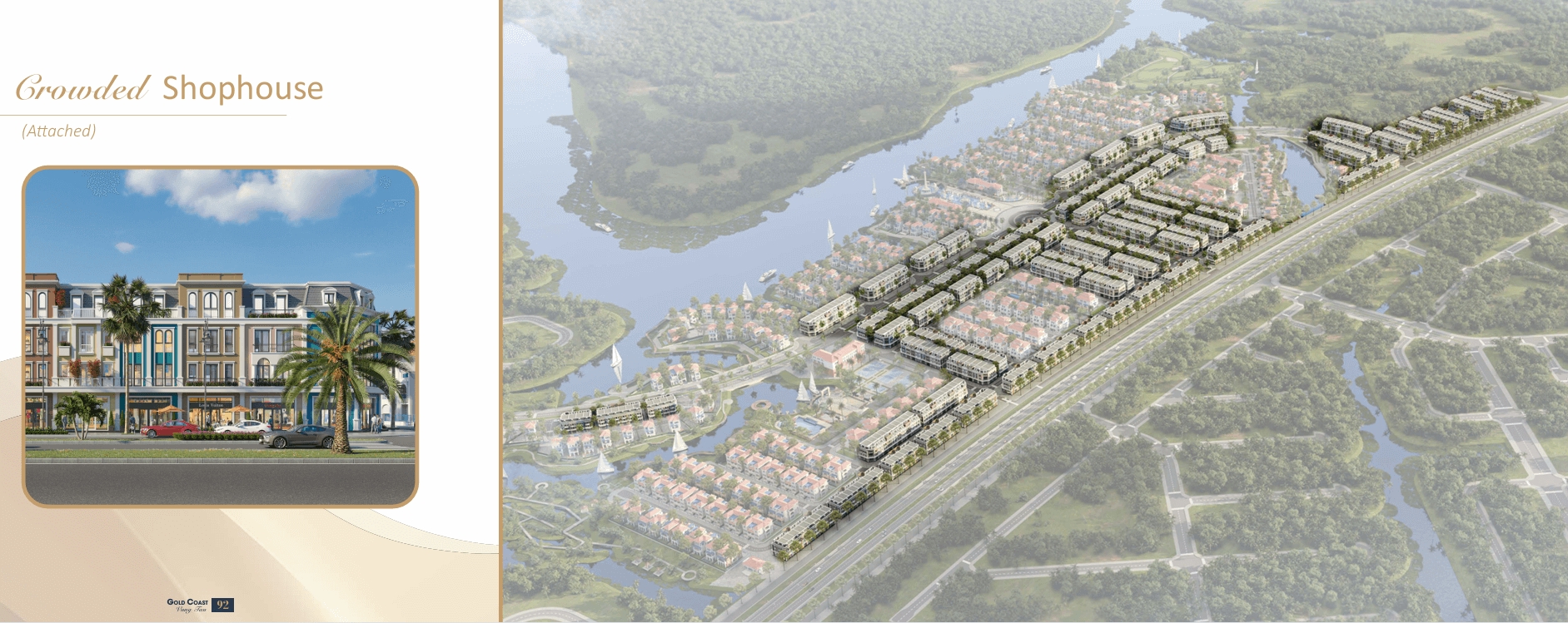 Gold Coast Vũng Tàu Tiến độ thi công các dãy Shophouse sầm uất