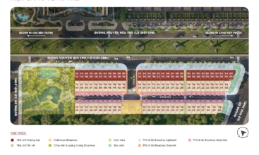 Mặt bằng tổng thể dự án Essensia Broadway