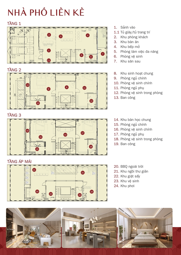 Essensia Broadway Thiết kế chi tiết Townhouse Essensia Broadway