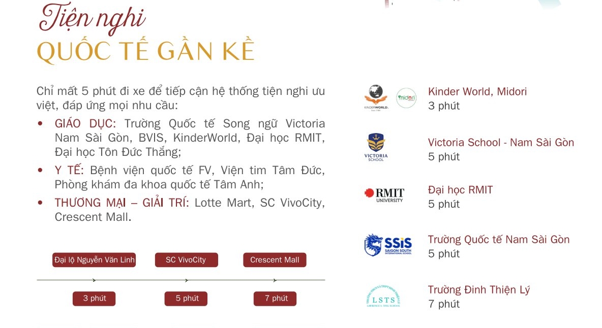 Essensia Broadway Tiện ích ngoại khu liên kết vùng