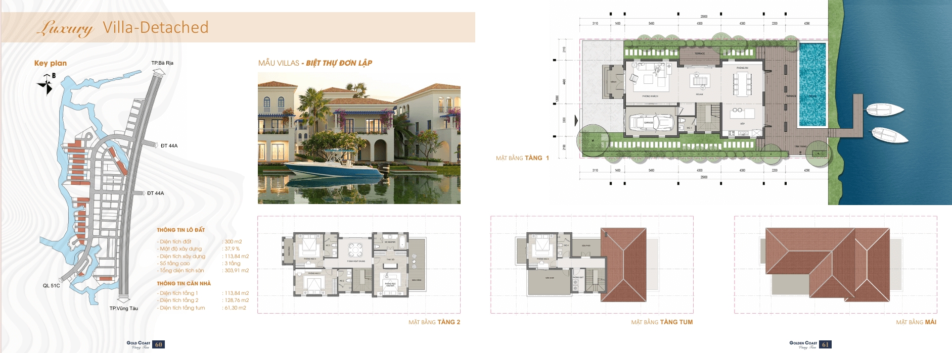 Gold Coast Vũng Tàu Layout thiết kế biệt thự đơn lập Gold Coast