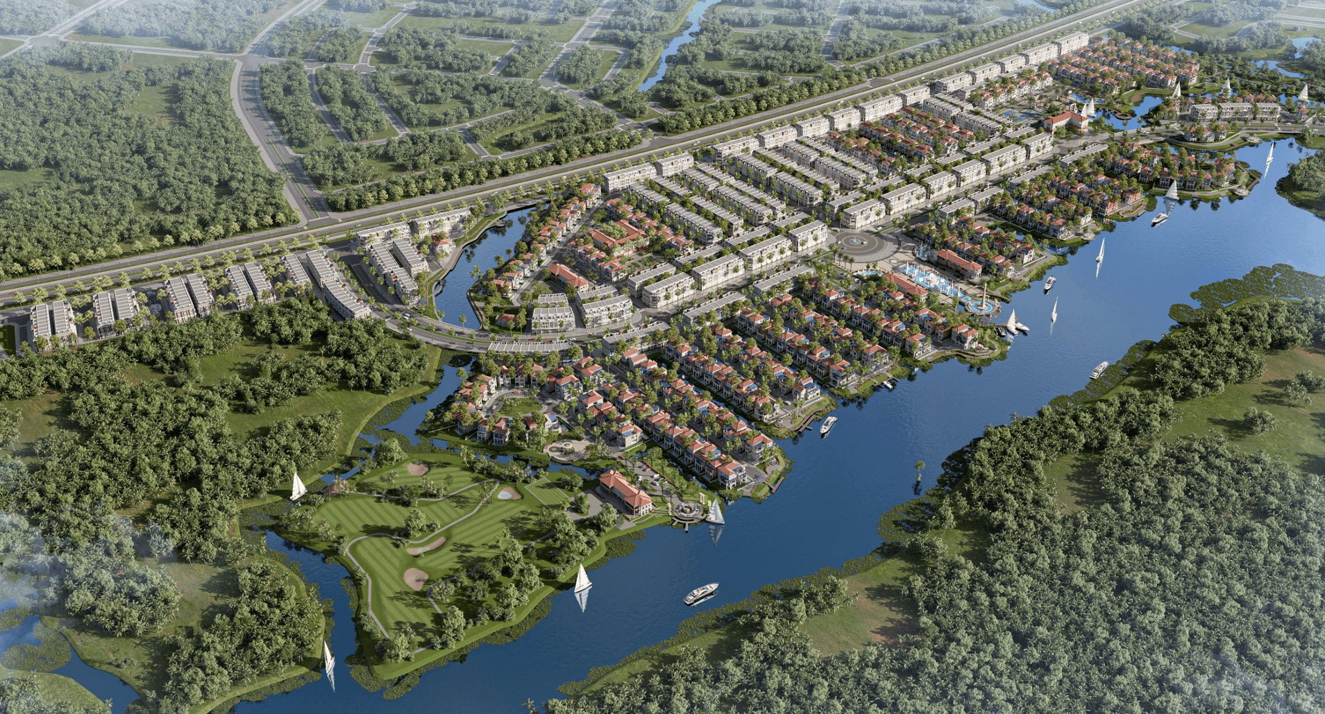 Gold Coast Vũng Tàu Phối cảnh tổng thể dự án Gold Coast Vũng Tàu