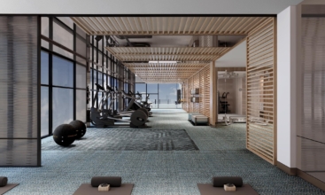 Phòng Gym hiện đại tại Ansana by Kita