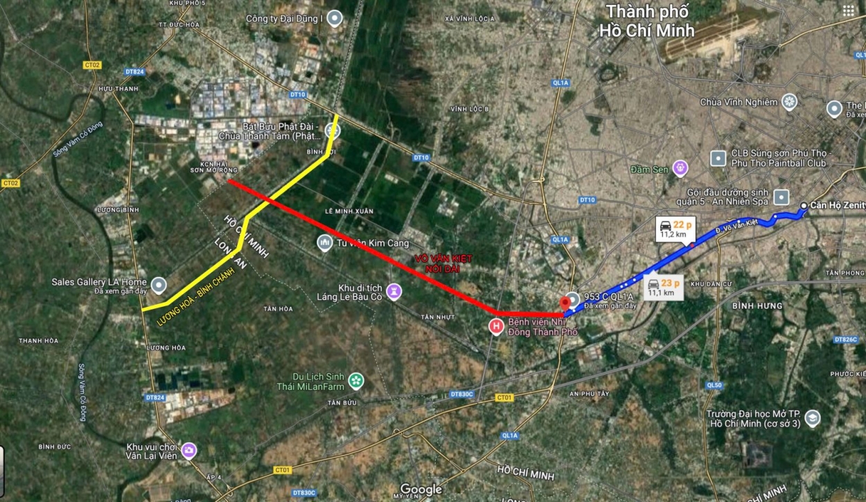 Kết nối đường Võ Văn Kiệt nối dài đến La Home