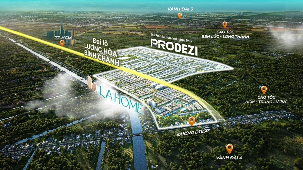 Hạ tầng giao thông phát triển quanh dự án