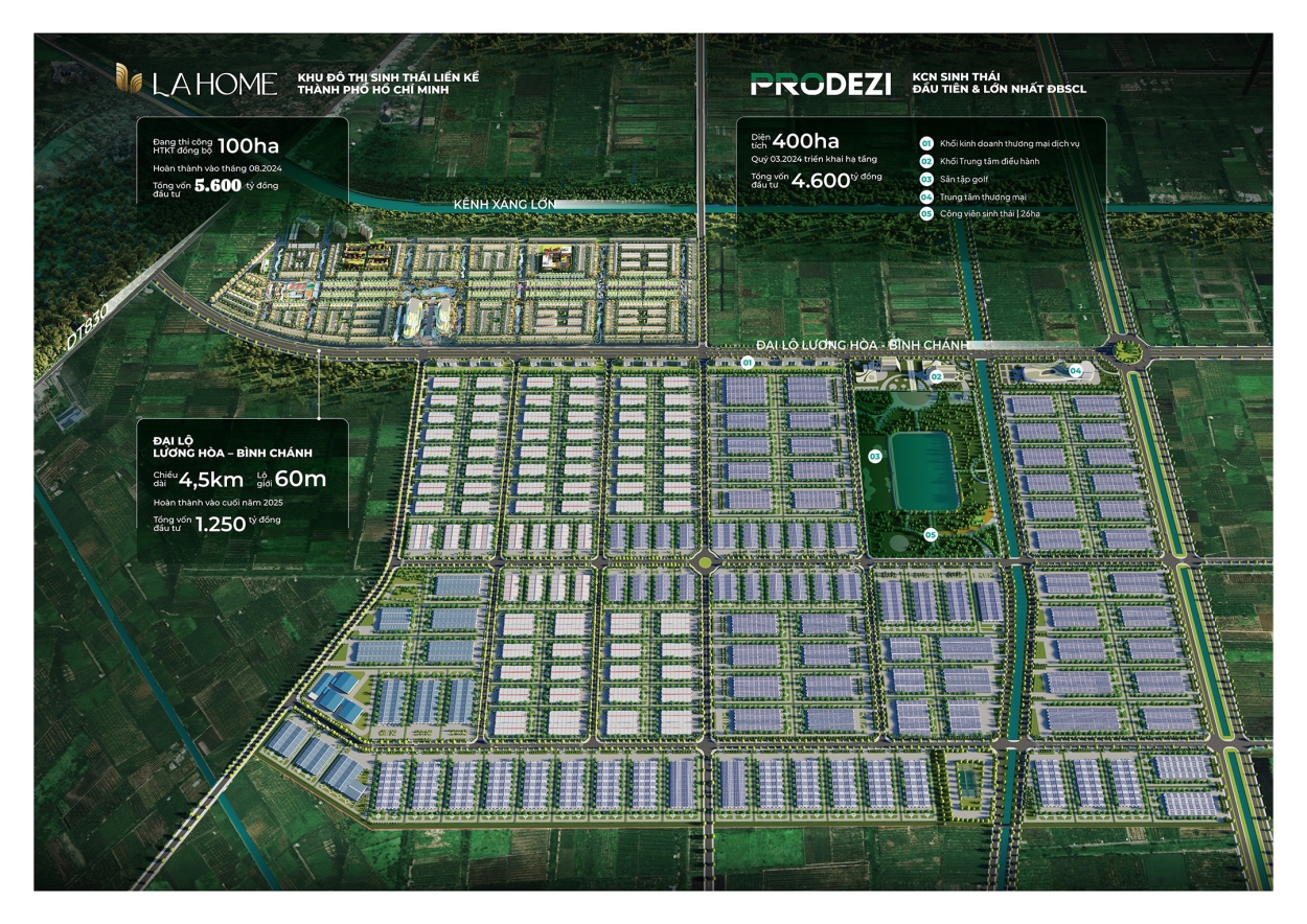 Khu đô thị sinh thái LA Home Bến Lức Long An Khu đô thị sinh thái LA Home Bến Lức Long An