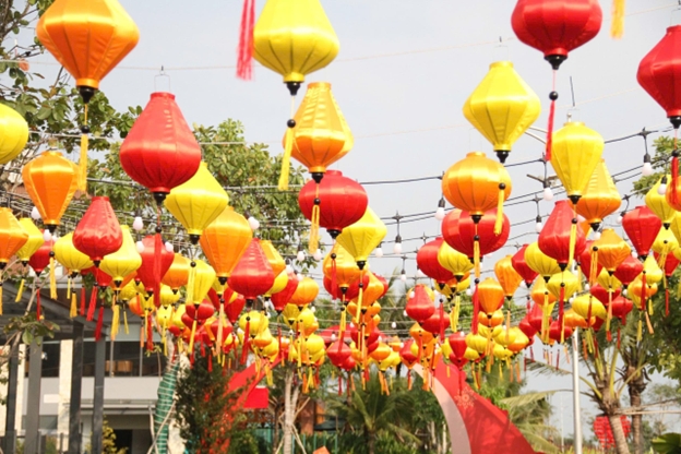 Không gian trang trí tại Bến Hoa xuân 2026