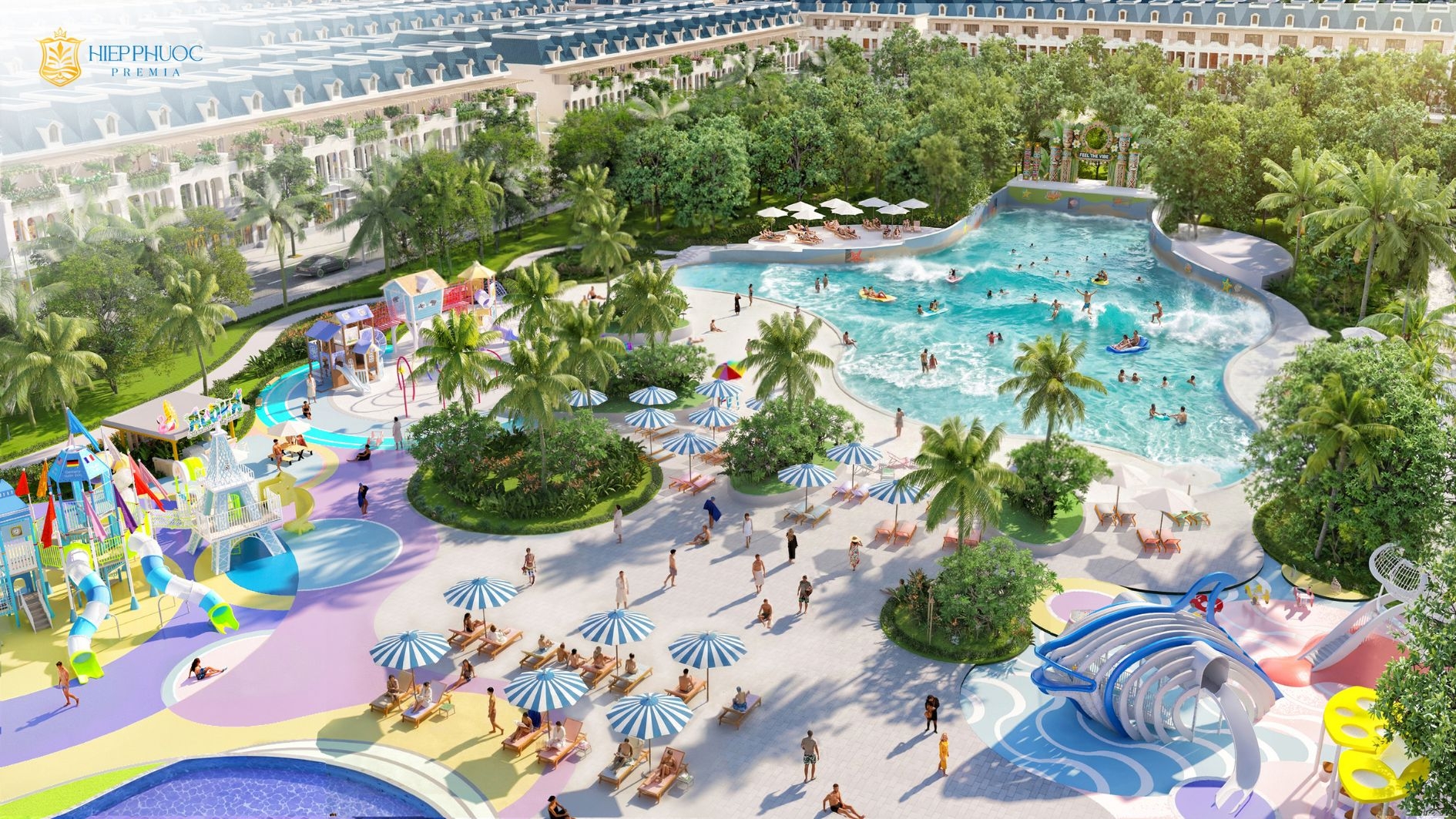 Công viên nước nội khu hiện đại