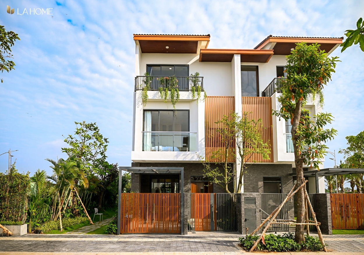 nhà mẫu Khu đô thị sinh thái LA Home Bến Lức Long An