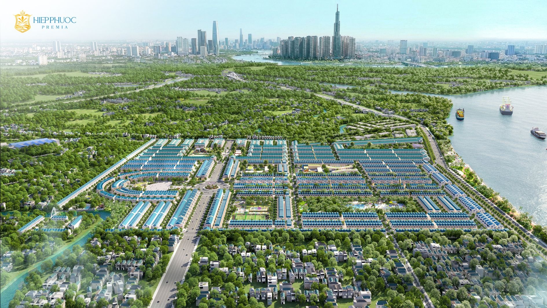 Toàn cảnh không gian sống tại Hiệp Phước Premia