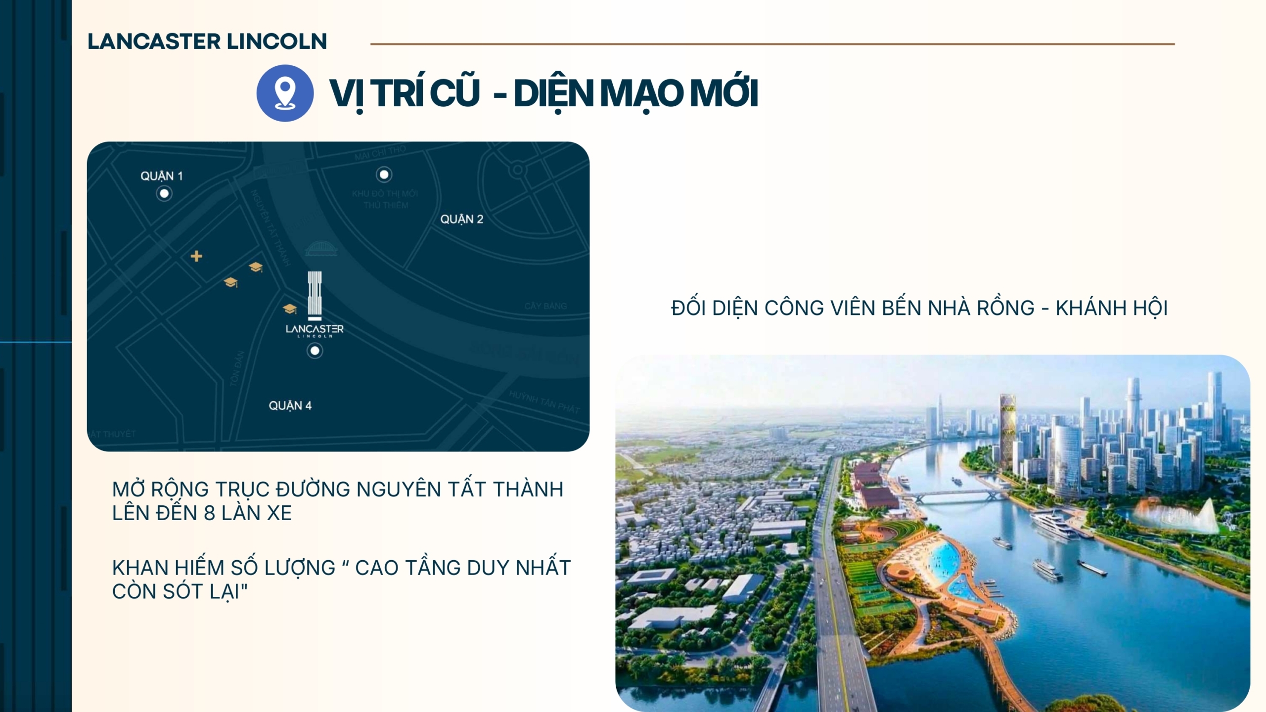 Vị trí chiến lược kết nối CBD của dự án Lancaster Lincoln