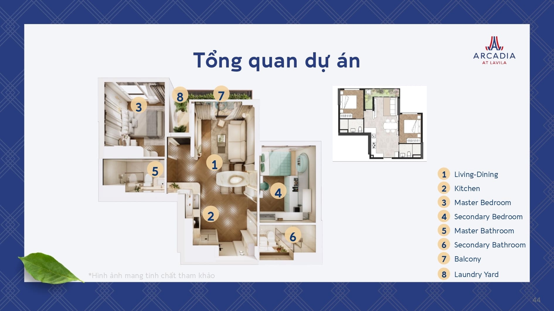 Chi tiết thiết kế căn hộ dự án Arcadia At Lavila