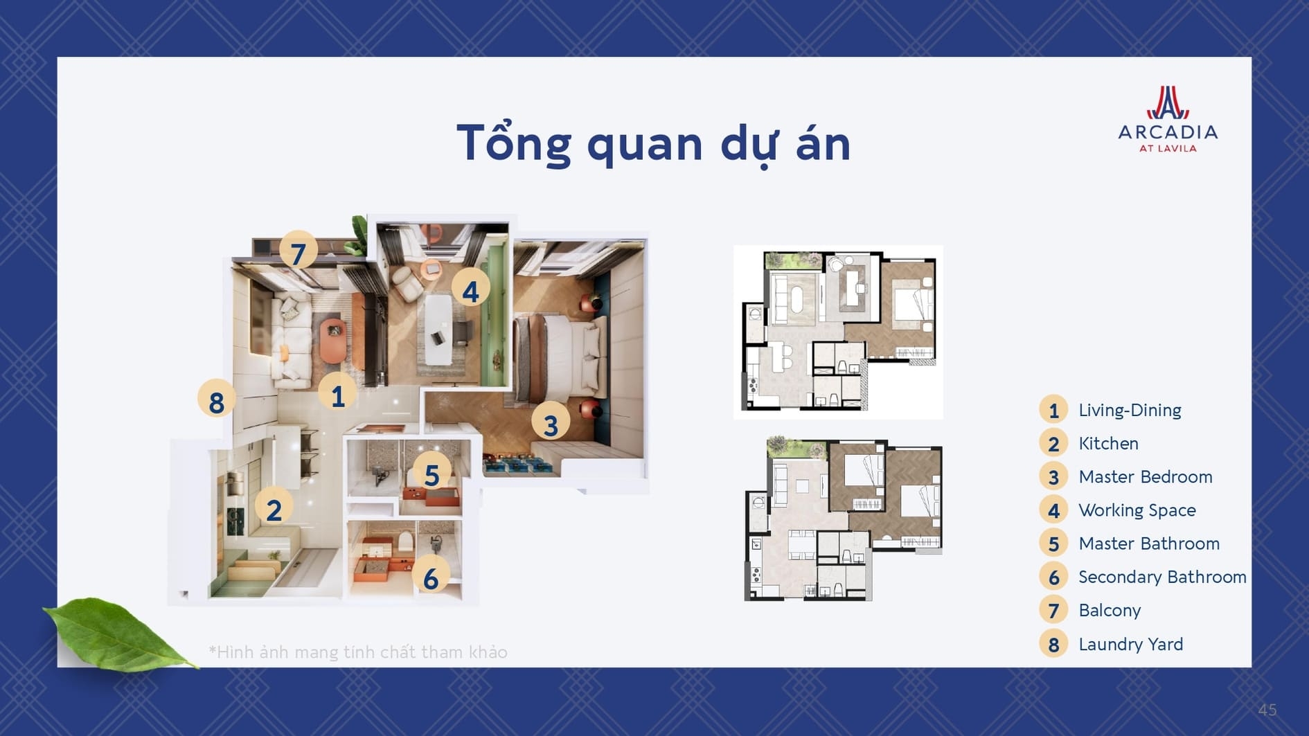 Layout thiết kế căn hộ mẫu Arcadia At Lavila