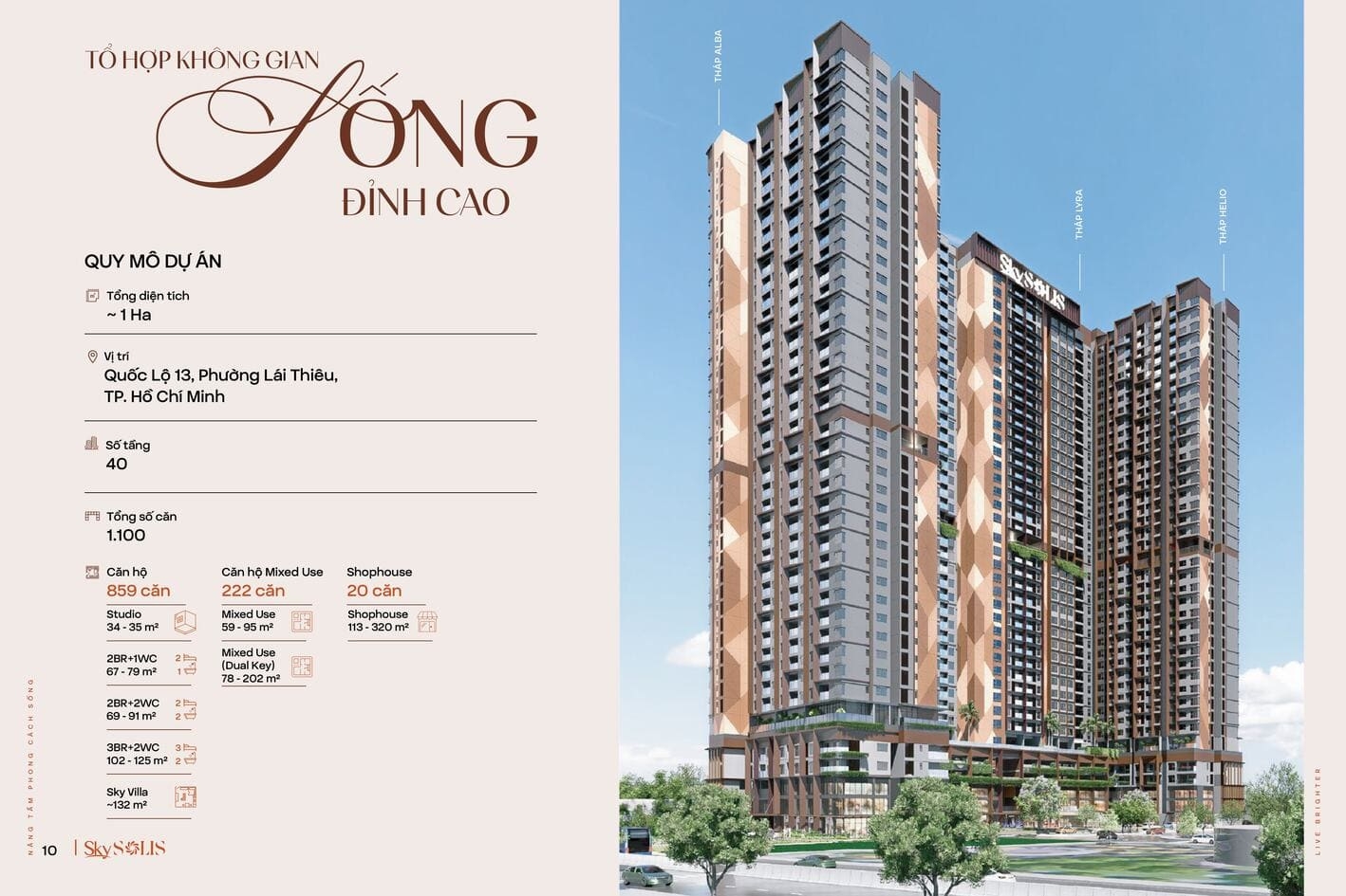 Không gian sống Wellness thông minh tại dự án Sky Solis Lái Thiêu