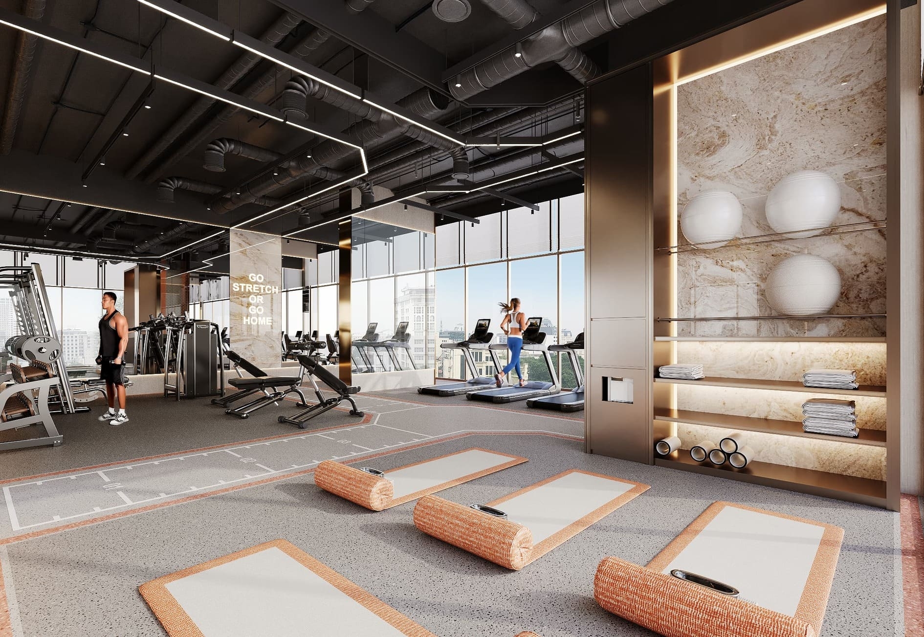 Phòng tập Gym & Yoga hiện đại