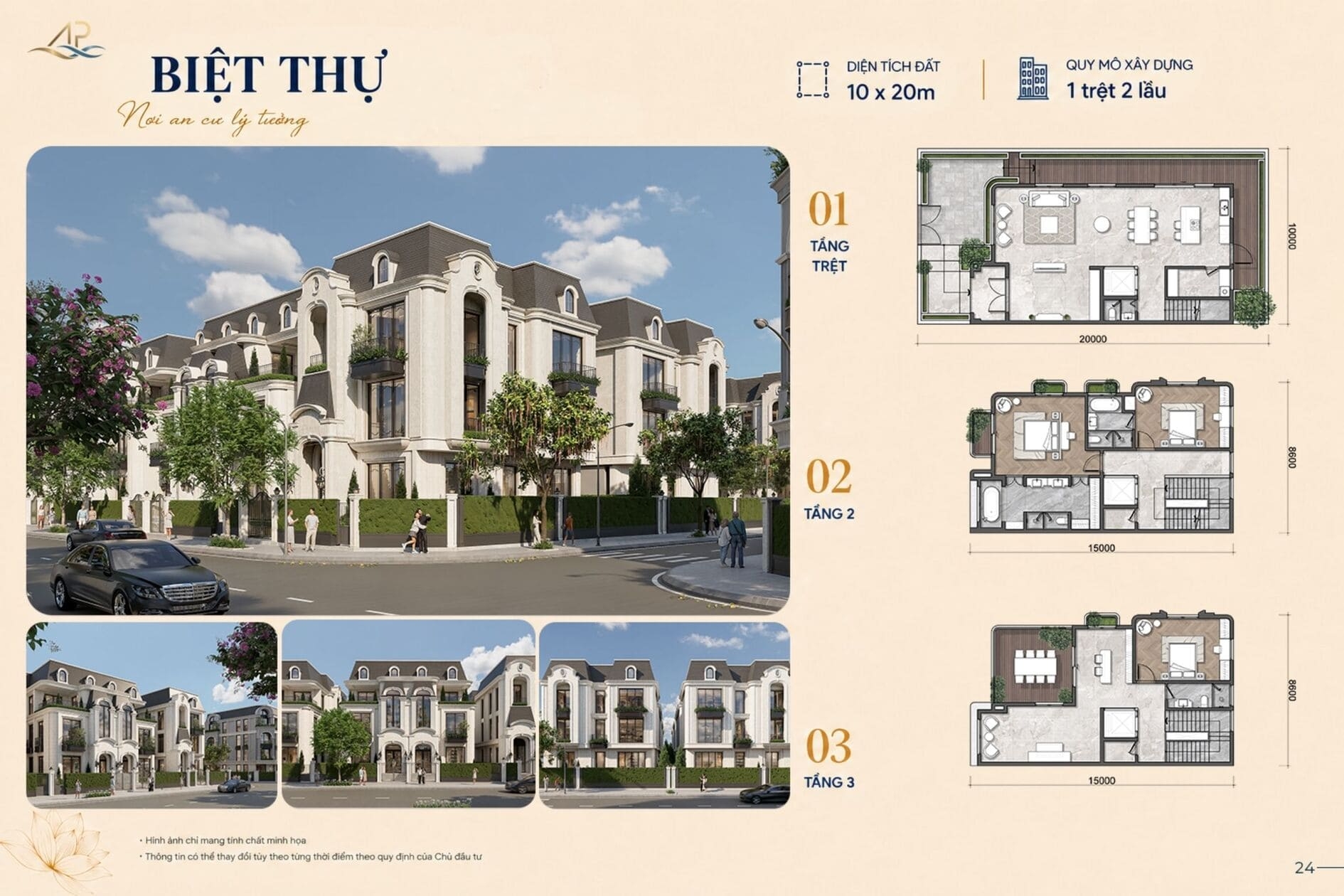 Phối cảnh Biệt thự vườn ven sông An Phước Riverside