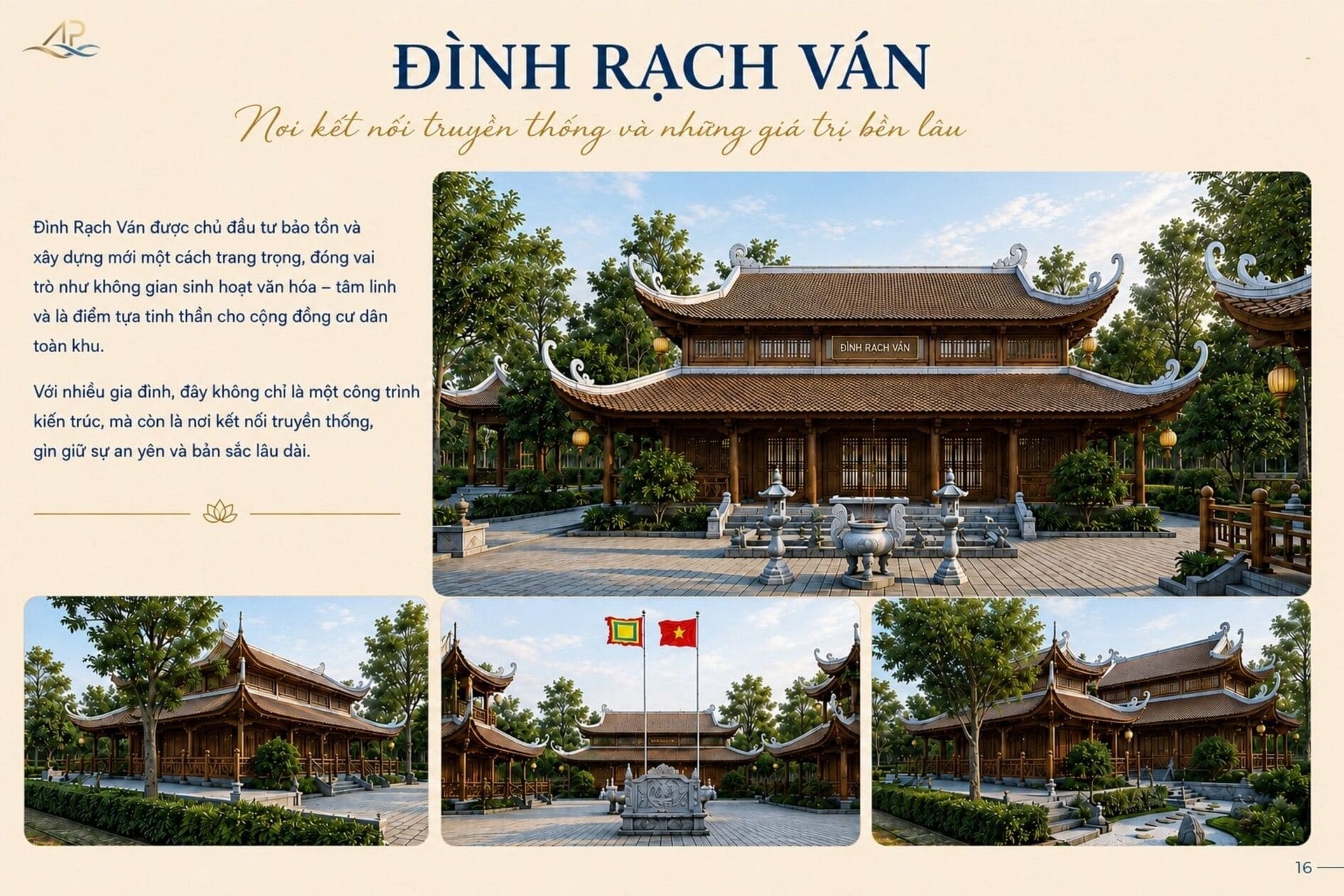 Công trình văn hóa tâm linh Đình Rạch Ván tại An Phước Riverside