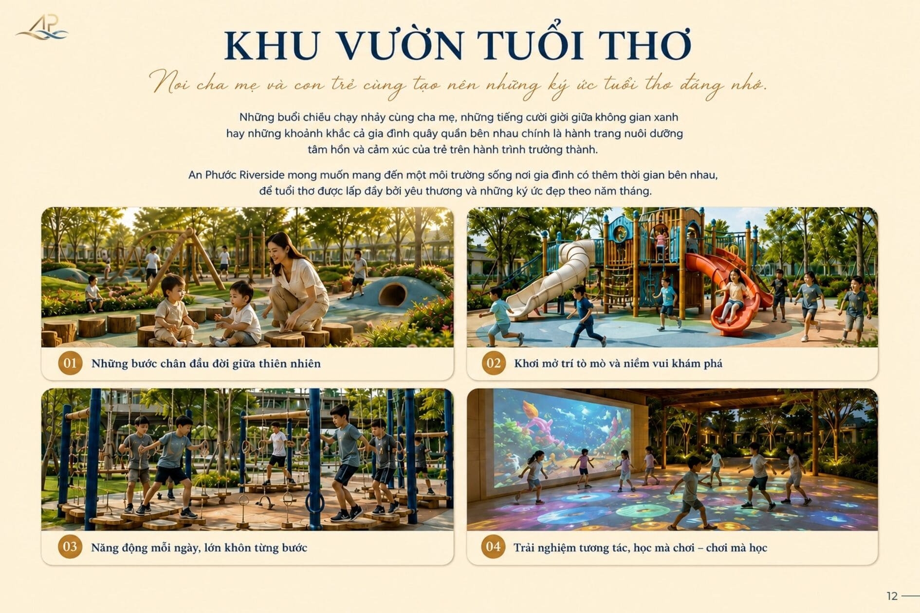 Khu vườn tuổi thơ dành cho trẻ em tại An Phước Riverside